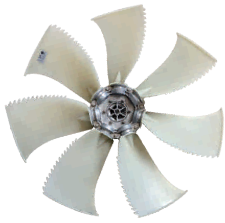 Ventilateur axial &agrave; faible bruit