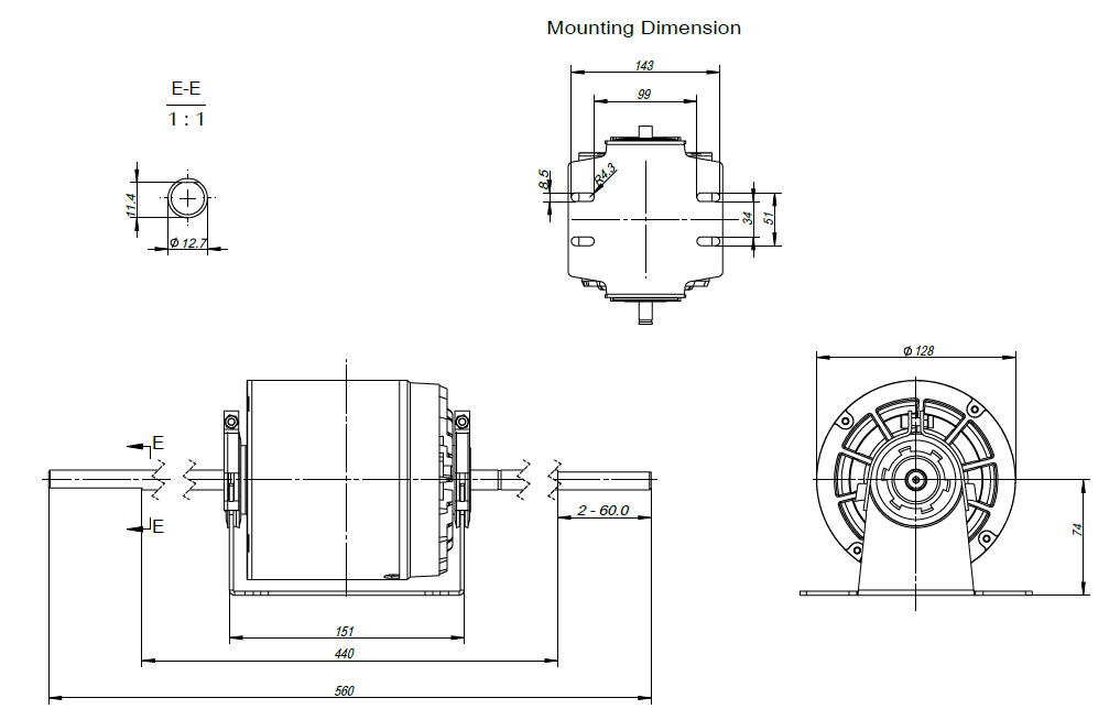 Moteur HVAC EC pour la climatisation​