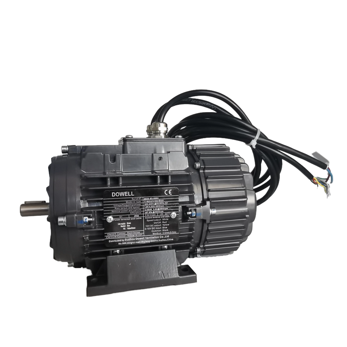 Meilleur moteur EC monophasé 230VAC personnalisé pour l'efficacité
