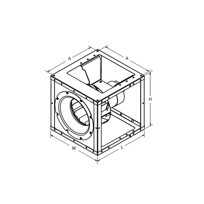 Ventilateur centrifuge EC à économie d'énergie pour CVC​